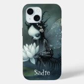 Gothic Dark Fantasy Feeërie Skelet Aangepaste Naam Case-Mate iPhone Case (Achterkant)