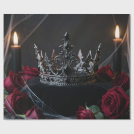 Gothic Dark Fantasy Kroon Inpakpapier