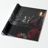 Gothic Dark Fantasy Kroon Inpakpapier (Uitgerold)