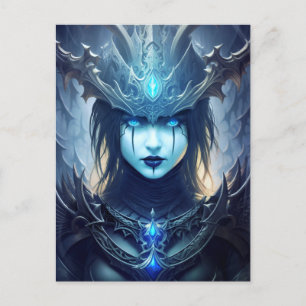 Gothic Dark Fantasy Litch Queen Briefkaart