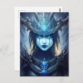 Gothic Dark Fantasy Litch Queen Briefkaart (Voorkant / Achterkant)
