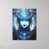 Gothic Dark Fantasy Litch Queen Canvas Afdruk (Voorkant)
