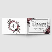 Gothic Dark Florals Gothic Bruiloft Gastenboek (Volledig)