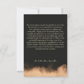 Gothic Dark Full Moon Arch Wedding Bedankkaart (Achterkant)