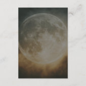 Gothic Dark Full Moon Arch Wedding Details Informatiekaartje (Achterkant)