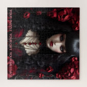 Gothic Dark Graveyard Girl Legpuzzel (Horizontaal)