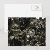 Gothic Dark Masquerade maskers Black Briefkaart (Voorkant / Achterkant)