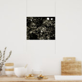 Gothic Dark Masquerade maskers Black Poster (Keuken)