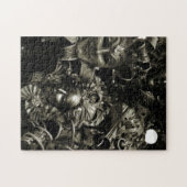 Gothic Dark Masquerade Masks Black and White Legpuzzel (Horizontaal)