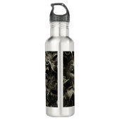 Gothic Dark Masquerade Masks Black and White Waterfles (Achterkant)