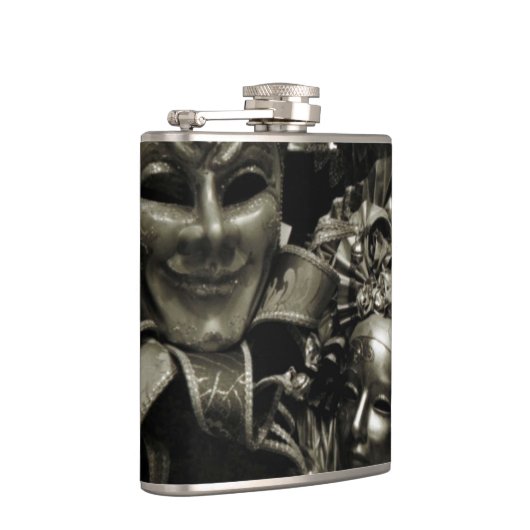 Gothic Dark Masquerade Masks Black Heupfles (Rechts)