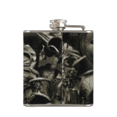 Gothic Dark Masquerade Masks Black Heupfles (Achterkant)