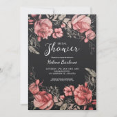 Gothic Dark Moody Bloemen Vrijgezellenfeest Kaart (Voorkant)