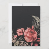 Gothic Dark Moody Bloemen Vrijgezellenfeest Kaart (Achterkant)