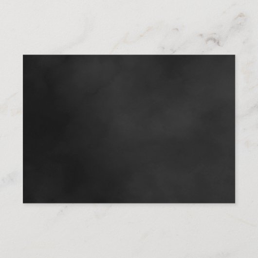 Gothic Dark Moody Monochrome Roos Wedding Informatiekaartje (Achterkant)