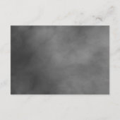 Gothic Dark Moody Monochrome Roos Wedding Informatiekaartje (Achterkant)