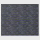 gothic dark occult gothic blue vleermuts patroon cadeaupapier (Vlak)