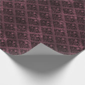 gothic dark occult gothic floraal patroon cadeaupapier (Hoek)