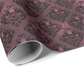 gothic dark occult gothic floraal patroon cadeaupapier (Rol Hoek)