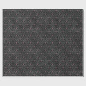 gothic dark occult gothic floraal patroon cadeaupapier (Vlak)