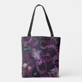 Gothic Dark Pink Tentacle With Flowers  Tote Bag (Achterkant)