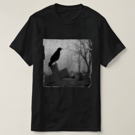 Gothic Dark Raven T-shirt (Design voorkant)