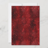 Gothic Dark Red Birthday invitation Kaart (Achterkant)