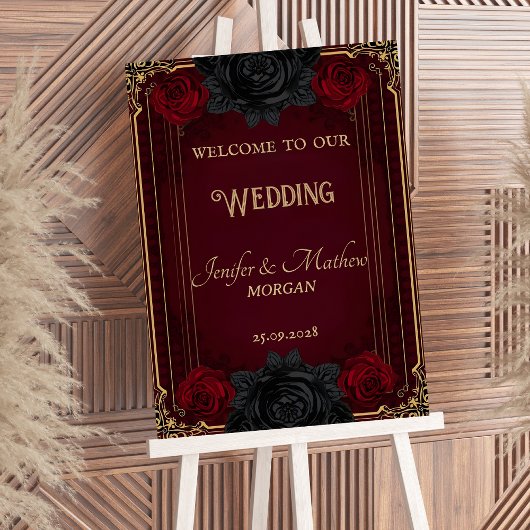 Gothic Dark Romance Elegante Welkombord Poster