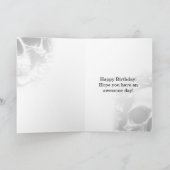 Gothic Dark Roos & Skull Birthday Kaart (Binnen)