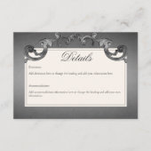 Gothic Dark Skeletons & Roos Hart Details Informatiekaartje (Voorkant)