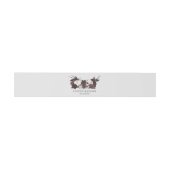 Gothic Dark Skull & Rose Light Gray Wedding Uitnodigingen Wikkel (Vlak)