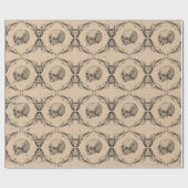 Gothic Dark Skull Victoriaans Elegant Cadeaupapier (Vlak)