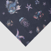 Gothic Dark Underwater World Tissuepapier (Detail)