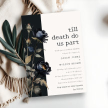 Gothic Dark Waterverf Zwart Roos Couples Shower