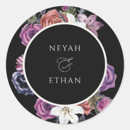 Gothic Dark Wedding Seals Halloween Sticker N100