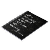 Gothic Dead Roos en Poe Quote Notitieboek (Linkerzijde)
