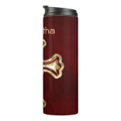 Gothic Decadance Gold & Ruby Jeweled Thermosbeker (Geroteerd rechts)