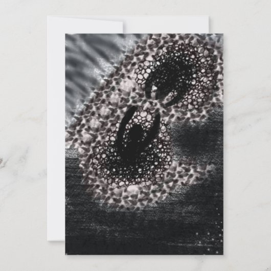 Gothic Decay Save the Dates Invitation Kaart (Achterkant)