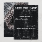 Gothic Decay Save the Dates Invitation Kaart (Voorkant / Achterkant)