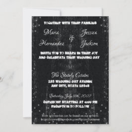 Gothic Decay Wedding Invitations Kaart
