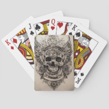 Gothic Decks: Skull-thema klassieke speelkaarten