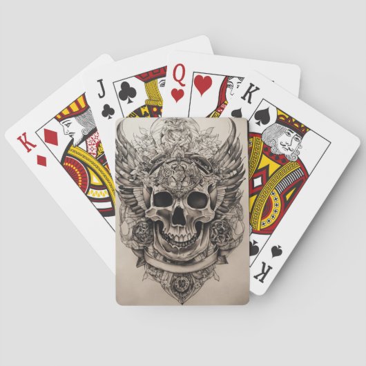 Gothic Decks: Skull-themed Classic Playing Cards  Pokerkaarten (Achterkant)