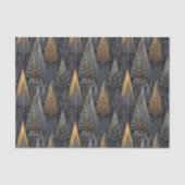 Gothic Deco | Gouden Geometrische Bomen Tissuepapier (Voorkant)