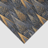 Gothic Deco | Gouden Geometrische Bomen Tissuepapier (Detail)