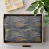 Gothic Deco | Gouden Geometrische Bomen Tissuepapier (Geschenk)