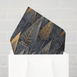 Gothic Deco | Gouden Geometrische Bomen Tissuepapier