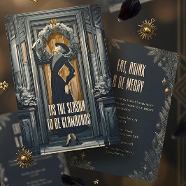 Gothic Deco | Kerstkrans Feest Kaart