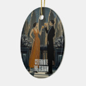 Gothic Deco | Skyline Toast Keramisch Ornament (Links)