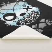 Gothic Demiboy Pride Vlaggekleurd Beer Sherpa Deken (3/4)