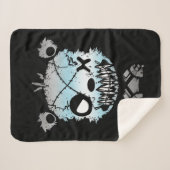 Gothic Demiboy Pride Vlaggekleurd Beer Sherpa Deken (Voorkant (horizontaal))